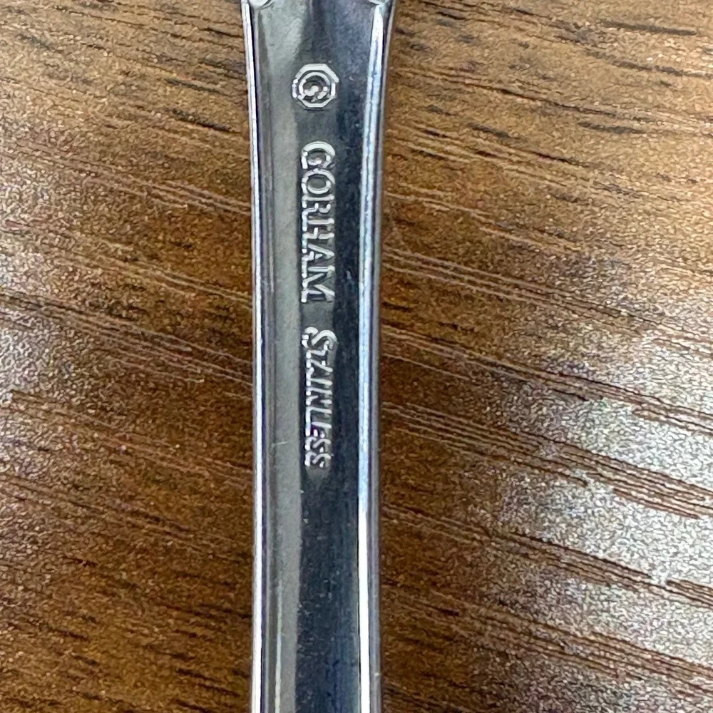 Gorham Stainless Michelangelo Meat Fork and Table Spoon Vintage 8.5